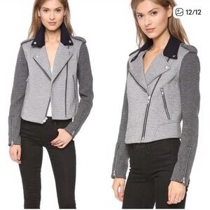 Theory Wool Blend Moto Jacket